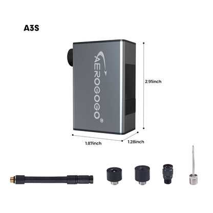 Aerogogo All-Metal Casing GIGA Bicycle Pump: Max 150PSI, Suitable for Various Tires and Balls